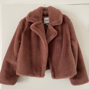 BB Dakota Faux Fur Pink Jacket